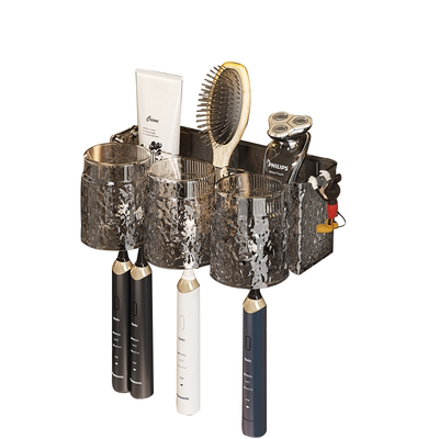 底部滤水免打孔轻奢牙刷置物架