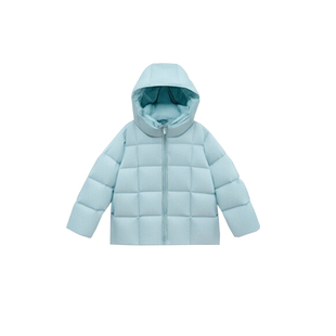 女童三防羽绒服冬季2025新款儿童洋气加厚面包服短款90白鸭绒外套