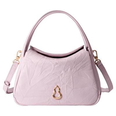 BAMPO半坡圆满包小号 头层牛皮手抓纹菜篮子斜挎包2025新款葫芦包