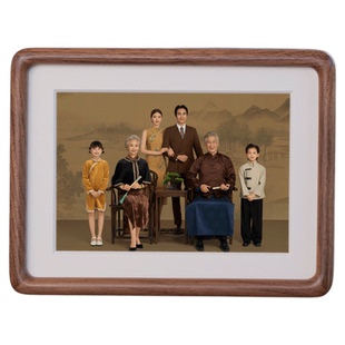 实木相册相框摆台高级感全家福空框8结婚登记照加打印照片定制6寸