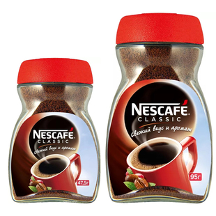 进口咖啡俄罗斯Nescafe雀巢咖啡醇品速溶无糖冻干纯黑咖啡95g瓶装