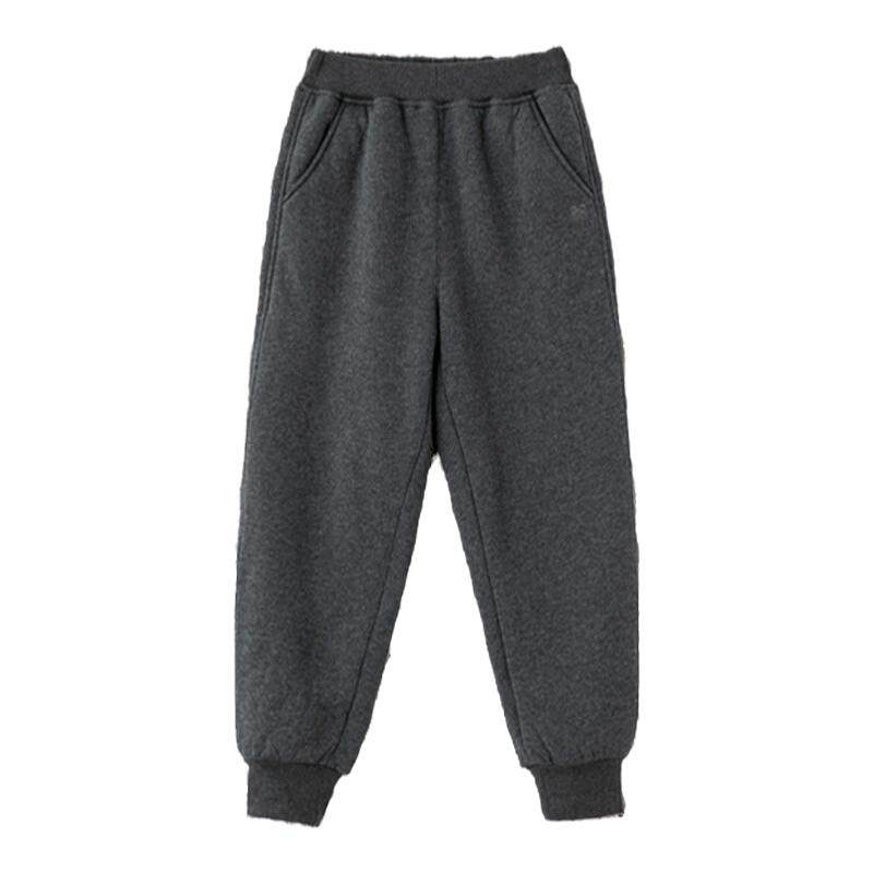 【加厚一体绒】棉叔叔男女童厚款卫裤加绒收脚口冬款保暖校服裤子