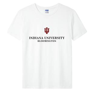 美国印第安纳大学伯明顿分校T恤短袖男Indiana University文化衫