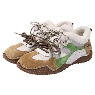 JEEP女鞋冬季加绒德训鞋女2025新款运动棉鞋保暖冬鞋加厚阿甘鞋子