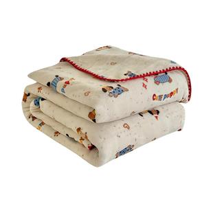 卡通牛奶绒贝壳边毛毯双面加绒床单绒毯子午睡披肩盖毯沙发空调毯