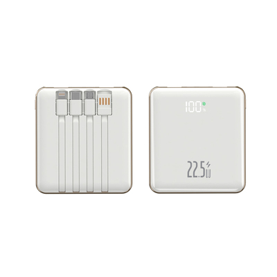 充电宝超薄小巧便携【新国标3C认证】超级快充20000毫安大容量自带线迷你移动电源适用华为苹果专用可上飞机