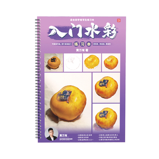 入门水彩练习本 黄万有水彩静物书籍入门照片画临摹范本基础单体校考国美美院画册本高考联考教学教程书