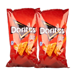 美国乐事多力多滋奶酪味家庭装玉米片453.6g*2膨化小吃休闲零食