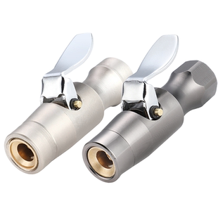 铜制自锁轮胎充气夹头汽车气压表打气嘴胎压表夹气嘴充气嘴充气管