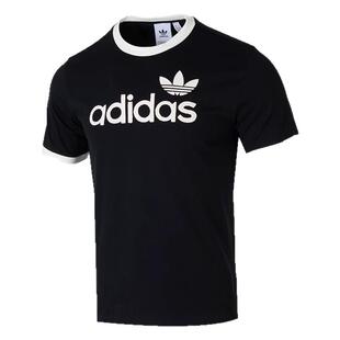 Adidas阿迪达斯三叶草男装2025春季新款SIMPLE TEE 短袖T恤JC8372