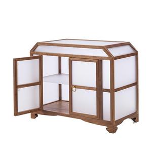 AcrylicArt亚元素宋式细纱橱茶箱中式禅意置物柜茶器茶具收纳箱