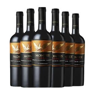 蒙特斯家族珍藏赤霞珠红葡萄酒750ml*6瓶智利原瓶进口红酒 囤年货