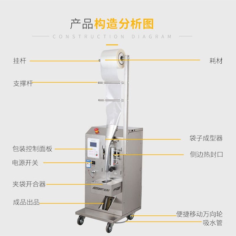 全自动液体包装机小型豆浆牛奶饮料定量灌装封口机给袋式包装机,办公设备/耗材/相关服务,包装机,淘宝优惠券,粉丝福利购,淘宝优惠卷