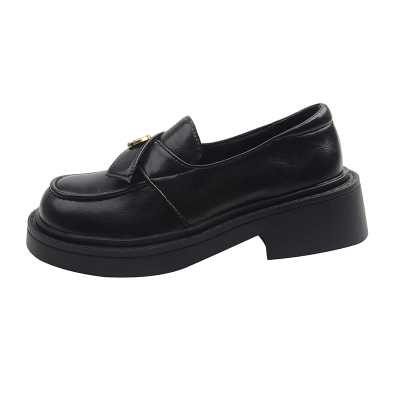 法式赫本风小皮鞋女冬季气质单鞋