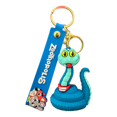 跨境疯狂动物城钥匙扣公仔软胶玩偶狐尼克朱迪警官书包小挂件批发