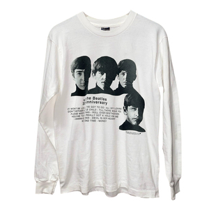 The Beatles披头士乐队美式人像印花潮牌长袖T恤vintage古着上衣