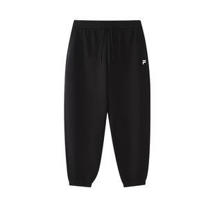 FILA FUSION斐乐潮牌针织女裤阔腿长裤新款休闲裤收口运动裤男裤