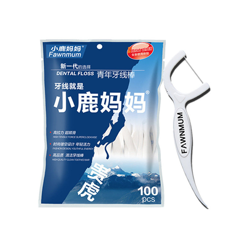 小鹿虎牙袋装弓形牙签支包