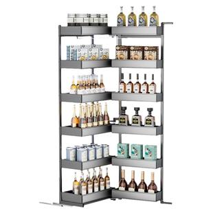 意铂尼厨房大怪物高柜拉篮零食餐边柜多层开门式橱柜高深联动置物