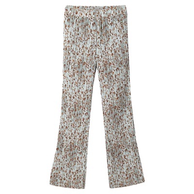 满印压褶防蚊防晒宽松休闲裤