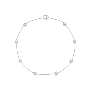 老凤祥官方淡水珍珠满天星项链925银正品轻奢小众锁骨链新年礼物