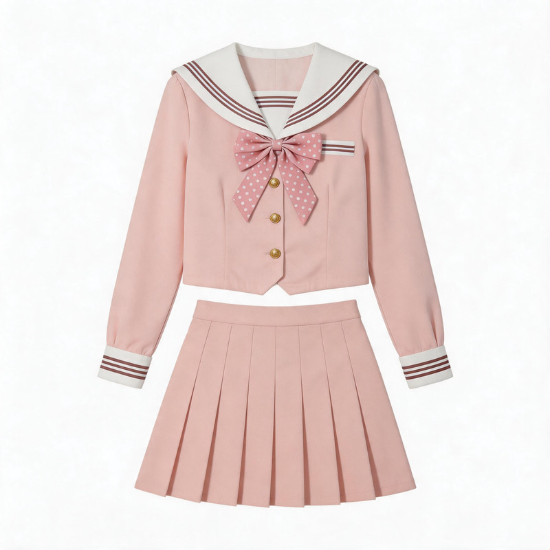 花星社粉三本基础款水手服jk套装