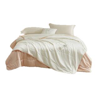 罗莱家纺全棉100蚕丝子母二合一被子春秋被结婚陪嫁喜被四季通用