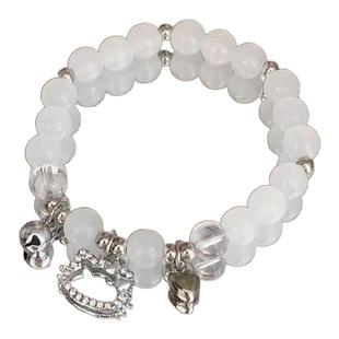 HelloKitty猫铃铛手链小众设计感仿猫眼串珠饰品女友闺蜜礼物学生