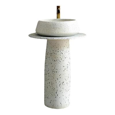 复古立柱盆户外洗手盆庭院