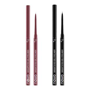 我懂了 原来肿眼泡眼尾耷拉要这样化眼线啊 棕色丝滑眼线胶笔温柔