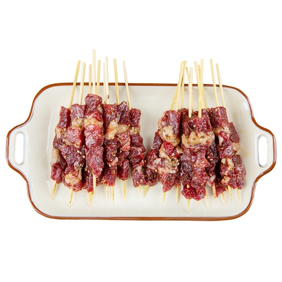 齐小函牛肉串东北烧烤串儿童小肉串1000g齐齐哈尔烤串食材半成品