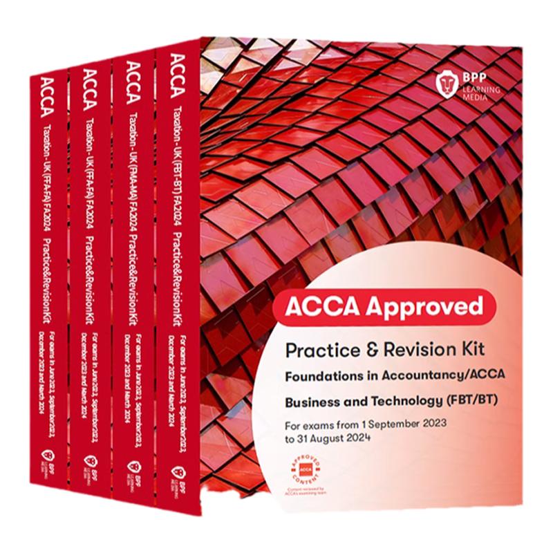 [对应BPP版F1教材+练习册]2024版FIA/ACCA Business and Technology(FBT/BT) Workbook Practice& Revision Kit