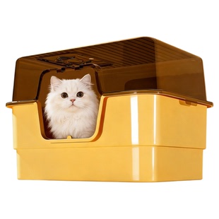 猫砂盆超大号全封闭式防外溅防臭特大号新型厕所宠物猫咪芒果沙盆