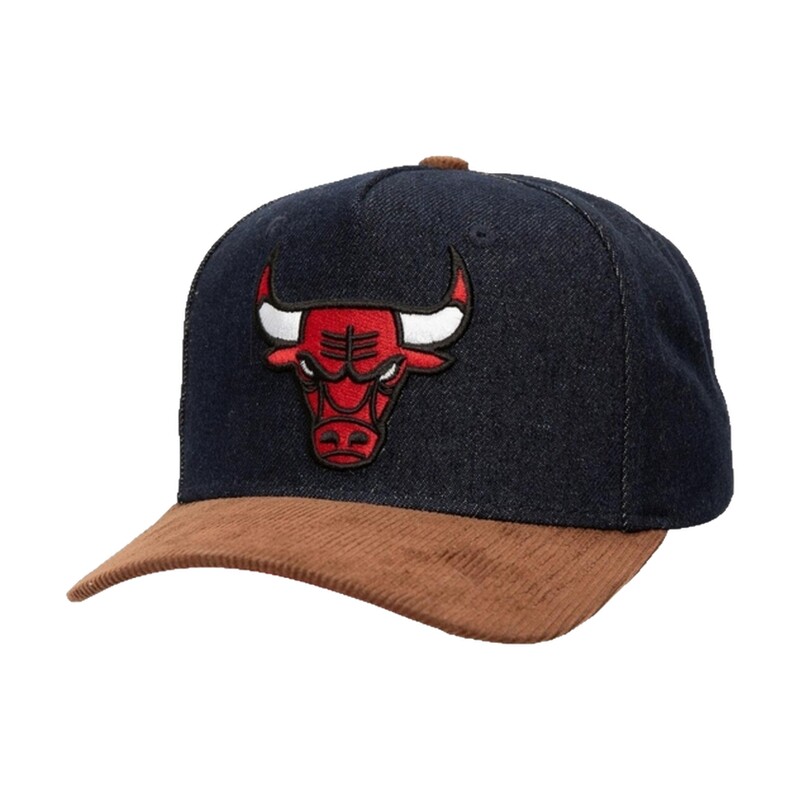 NBA官方Mitchell&Ness湖人/公牛/热火复古刺绣弯沿帽遮阳帽