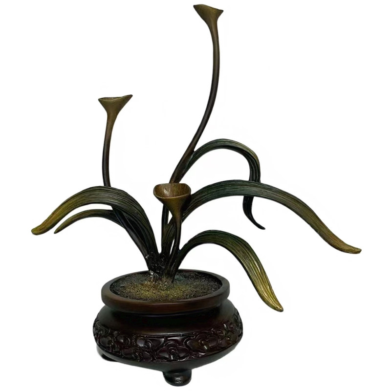 绽放创意奇石底座托架