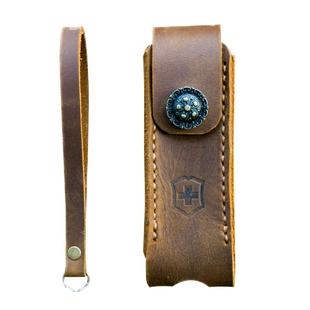 折刀刀套 刀鞘 瑞士军刀皮套折叠刀包保护套牛皮手工复古定制猎人