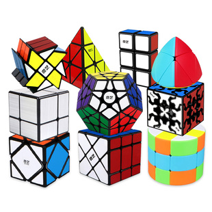 奇艺异形二三阶五魔方套装全套镜面金字塔SQ1斜转风火轮益智玩具