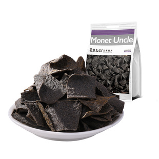莫奈叔叔五黑脆片黑米黑芝麻薄脆酥脆薯片休闲食品解馋小吃零食