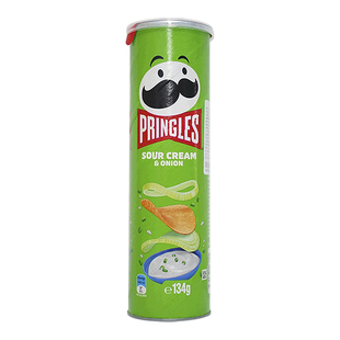 澳版Pringles品客薯片马来西亚进口酸乳酪洋葱味134g休闲膨化食品