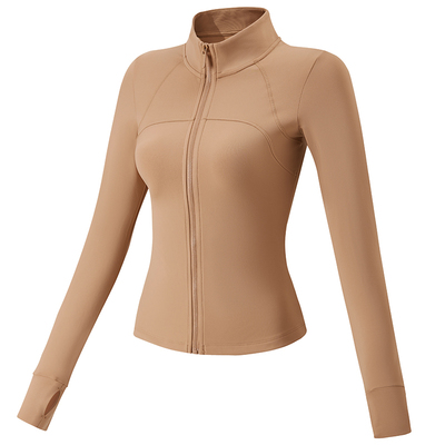 岚纹修身加绒保暖运动外套女秋冬