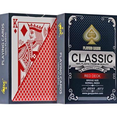 塑料磨砂pvc防水加厚扑克牌