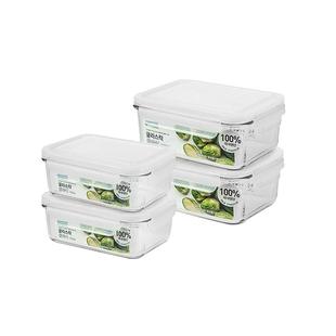 Glasslock盖朗韩国耐热钢化玻璃饭盒方形便当微波炉冰箱保鲜盒