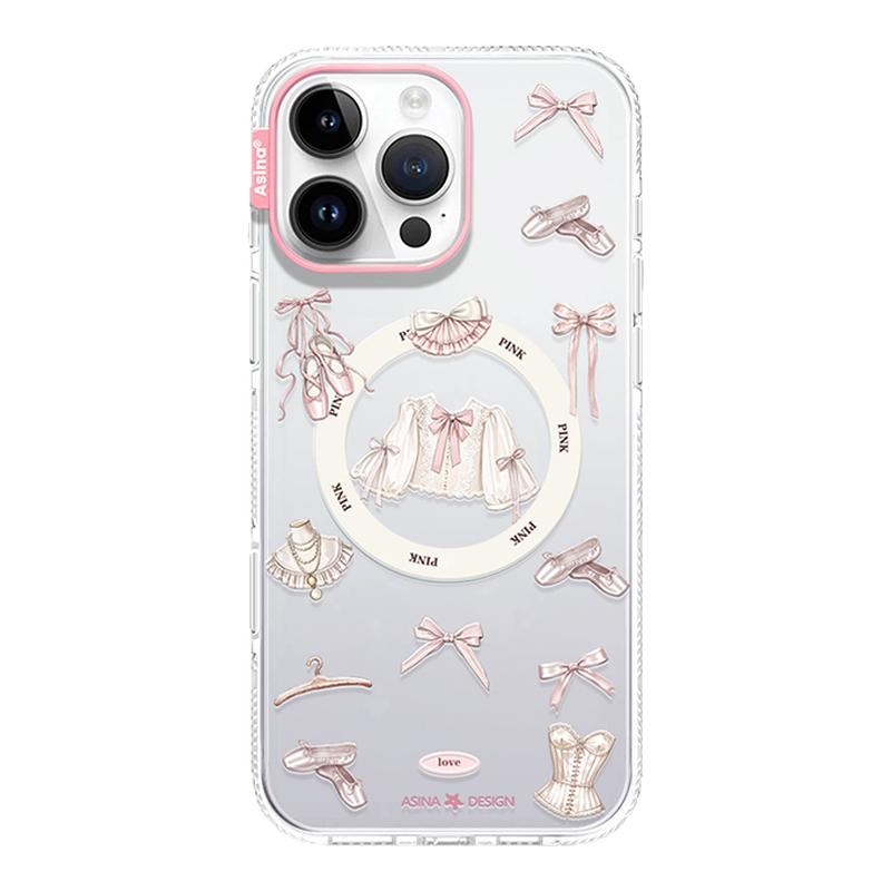 少女衣柜适用苹果16Promax手机壳14磁吸支架iPhone15pro保护套Ho8网红可爱卡通女小众全包ip13Pro新款高级感