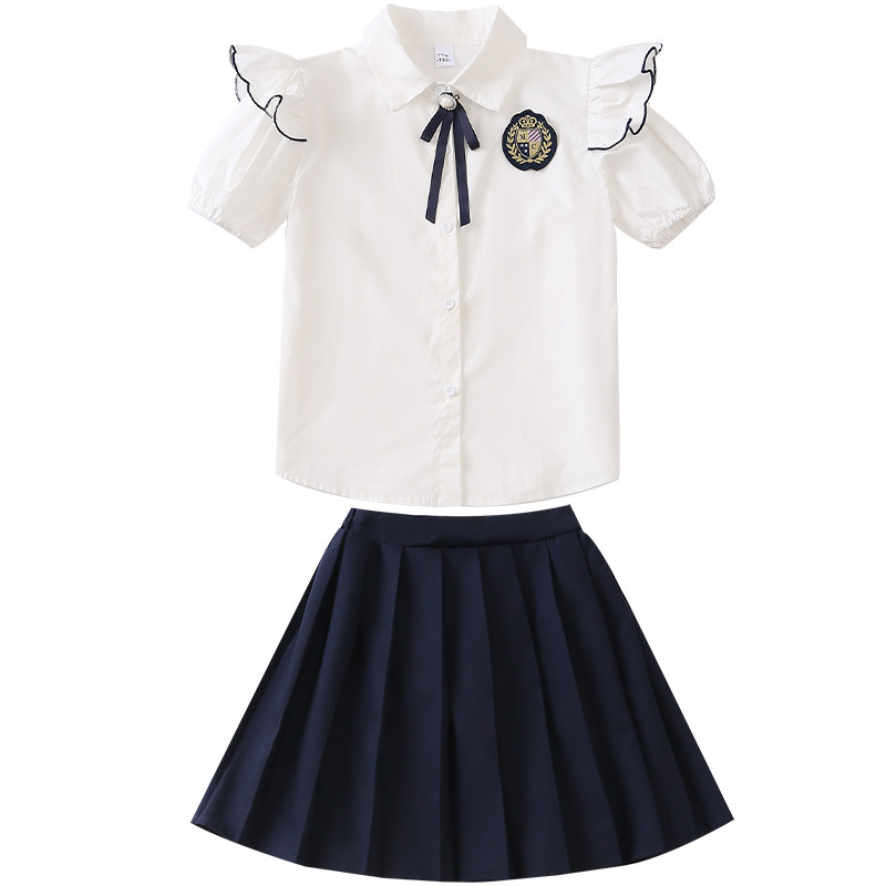 儿童校服套装小学生毕业照朗诵比赛幼儿园园服演出服学院风合唱服