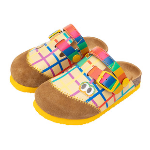 kidsing可迪星儿童勃肯鞋2026春季新款男女童大童软底一脚蹬拖鞋