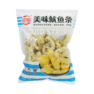 海苔鱿鱼条冷冻海鲜唐扬鱿鱼须商用油炸小吃半成品空气炸锅食材