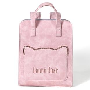 马锐鲨Laura Bear正品电脑双肩包女14寸大学生书包高级感背包防水