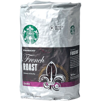 美国STARBUCKS星巴克法式咖啡豆深重度烘焙咖啡粉中度1.13kg进口