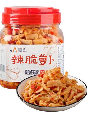三知情辣脆萝卜即食瓶装
