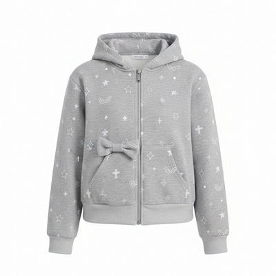 ECHOSTA甜美蝴蝶结卫衣裙套装